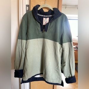 Fat Fair Airlie Sweatshirt, green and navy